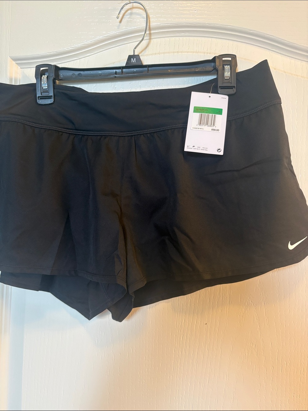 NWT Nike Black Women's Swim Skort Shorts: Women’s XL